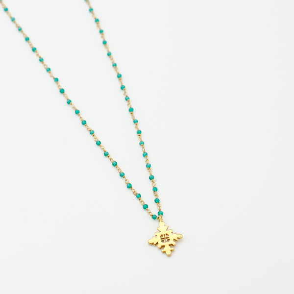 Semi-beaded Lali necklace
