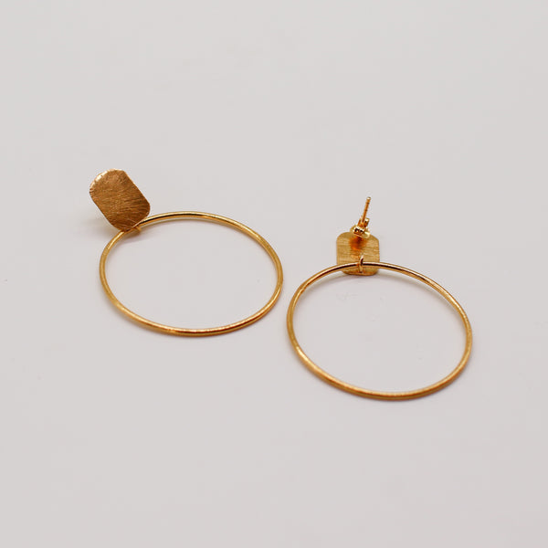 Large hoop earrings