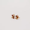 Flower stud earrings