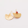 Half moon and sun earrings