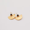 Half moon and sun earrings