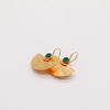 Half moon and sun earrings