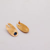 Oval stone earrings