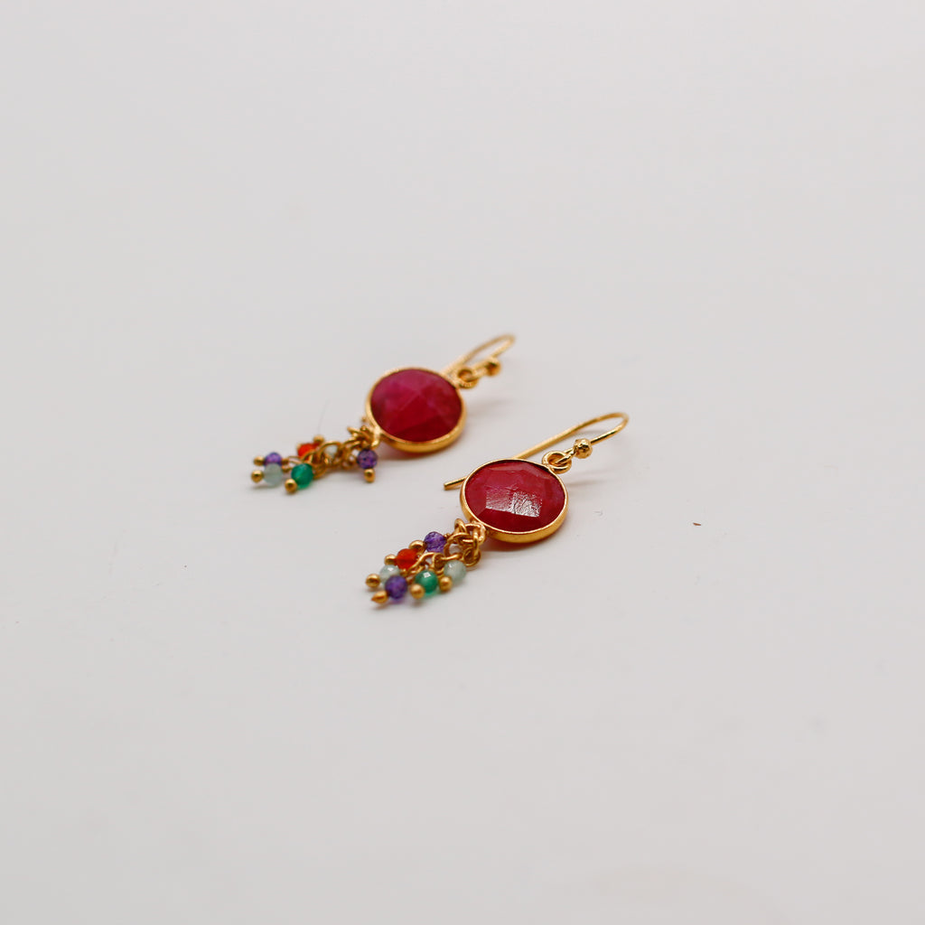 Ruby earrings