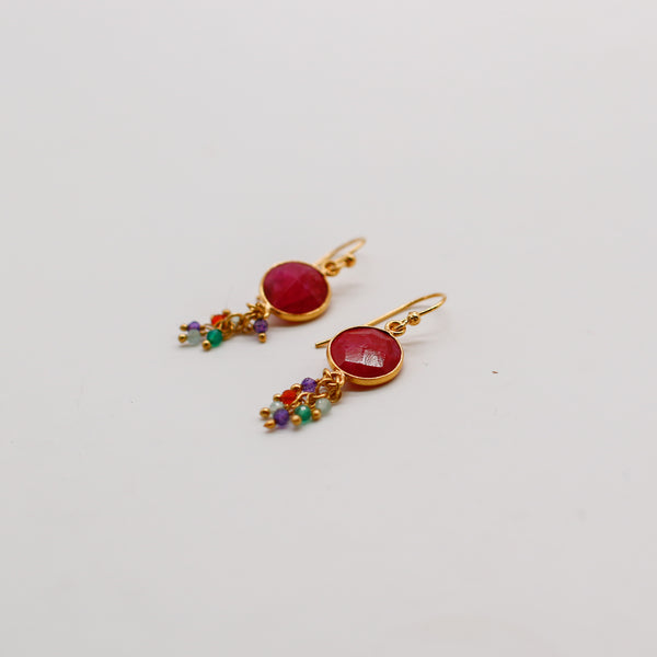 Ruby earrings