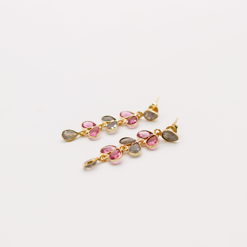 Orchid earrings