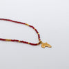 Africa Pendant fully beaded necklace