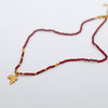 Africa Pendant fully beaded necklace