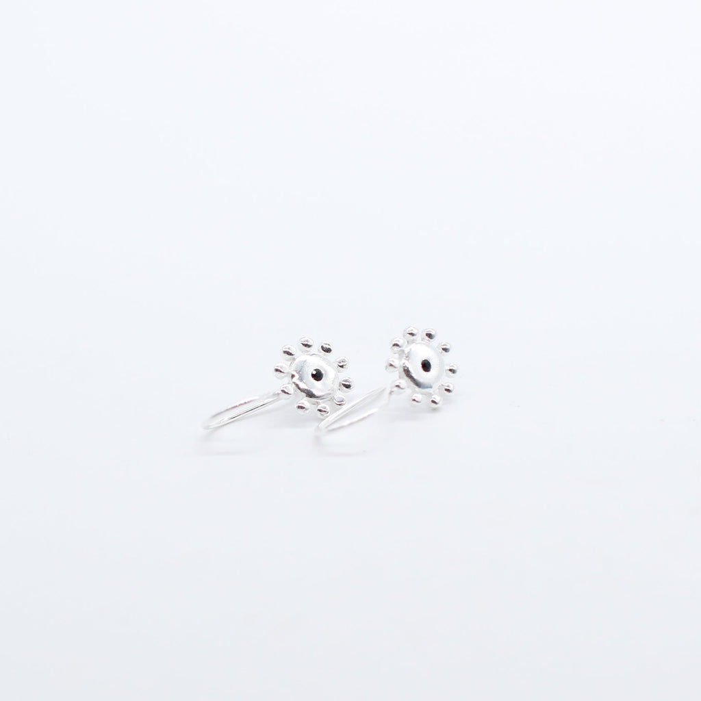 Silver Soleil gemstone earrings