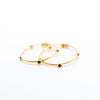 Gemstone Maasai hoop earrings