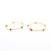 Gemstone Maasai hoop earrings