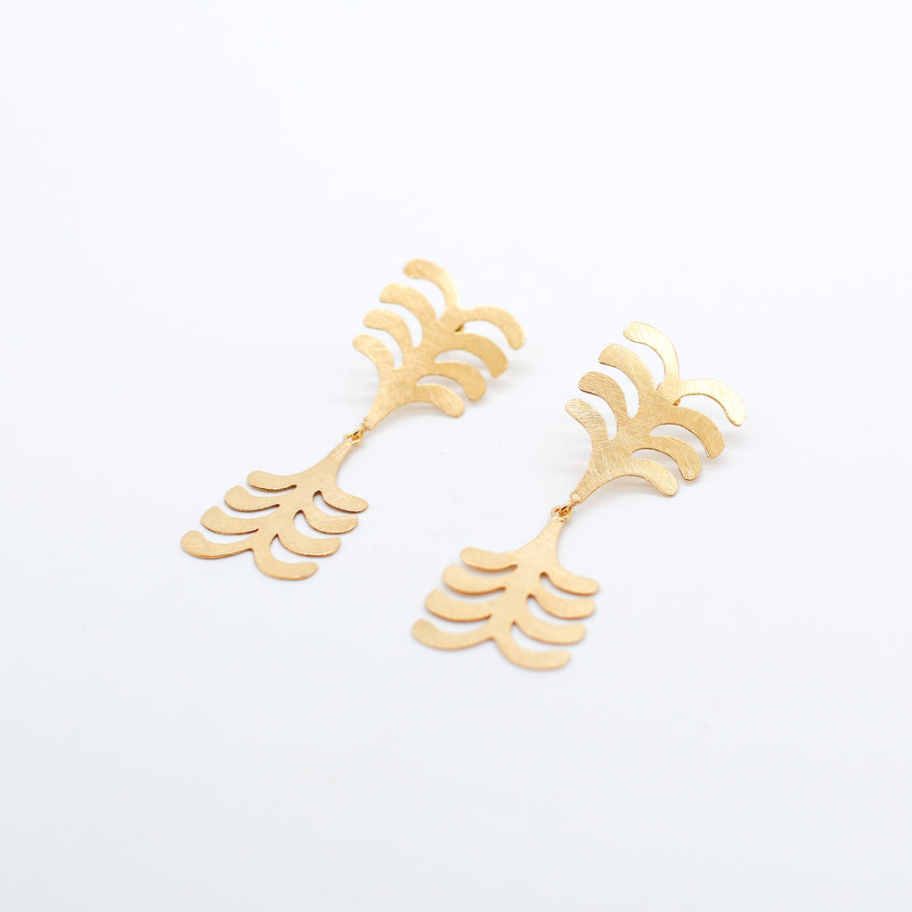 Large Aya Fern earrings