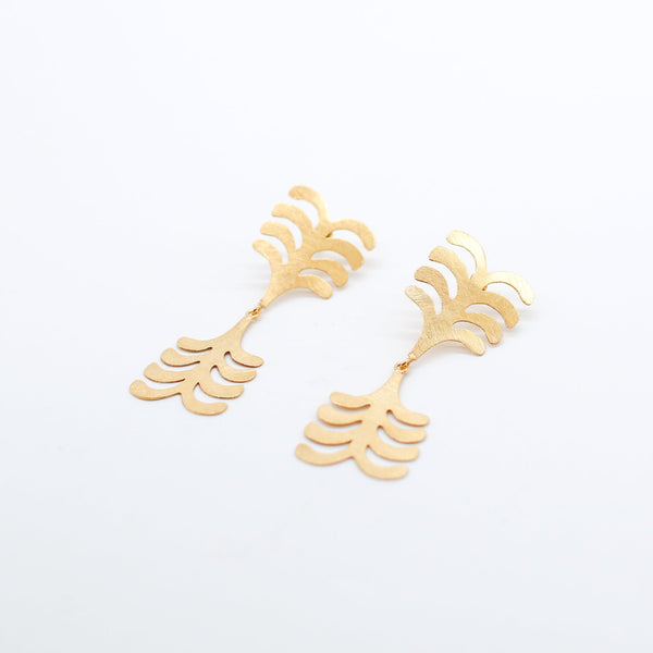 Large Aya Fern earrings