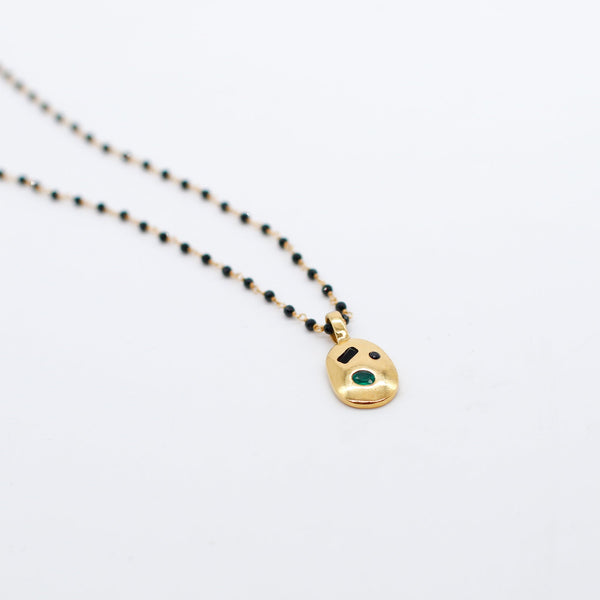 Beaded Organic Amulet necklace