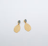 solid leaf earrings