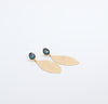 solid leaf earrings