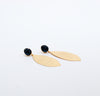 solid leaf earrings