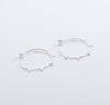 Silver Small Maasai hoop earrings