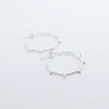 Silver Small Maasai hoop earrings