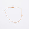 Oval disk necklace