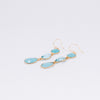 Triple Stone Dangle Earrings