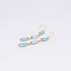 Triple Stone Dangle Earrings