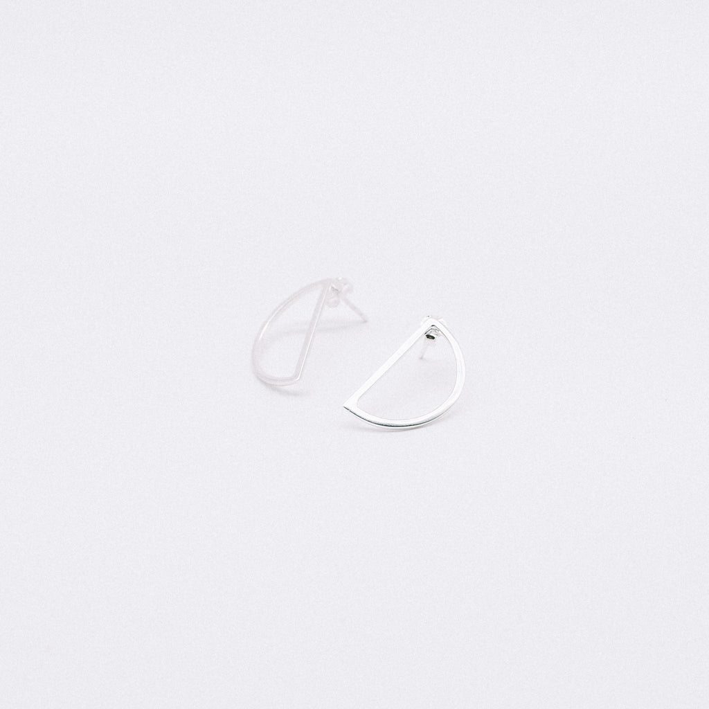 Semi circle earrings