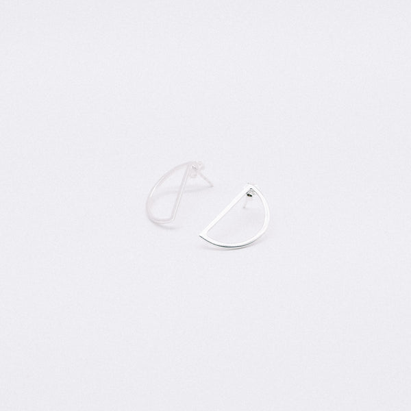 Semi circle earrings