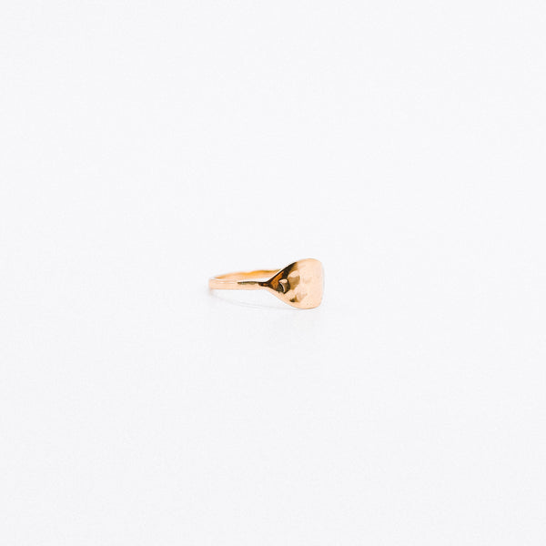 Hand beaten ring