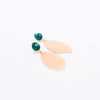 solid leaf earrings