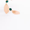 solid leaf earrings