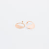 Gold half circle earrings