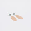 solid leaf earrings