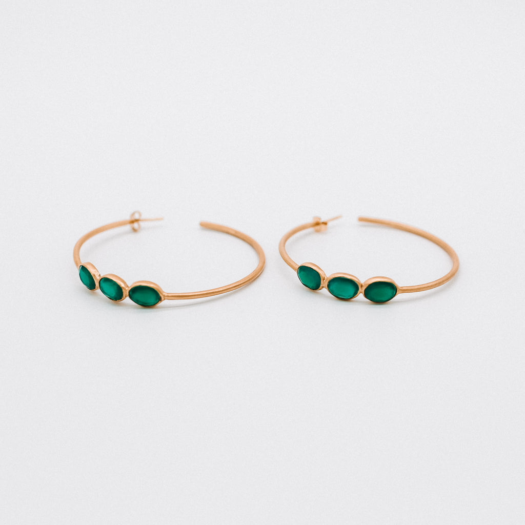 Oversized hoop earrings