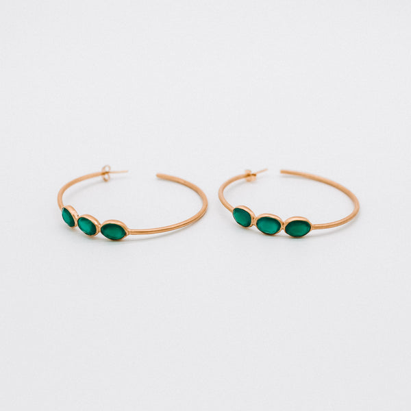 Oversized hoop earrings