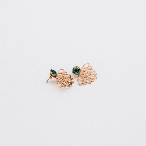 Peacock earrings