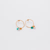 Beaten Gold droplet earrings