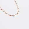 Rainbow multi-stone necklace
