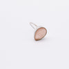Silver teardrop ring