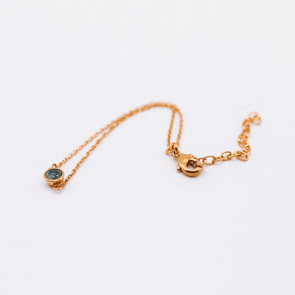 Dainty stone bracelet