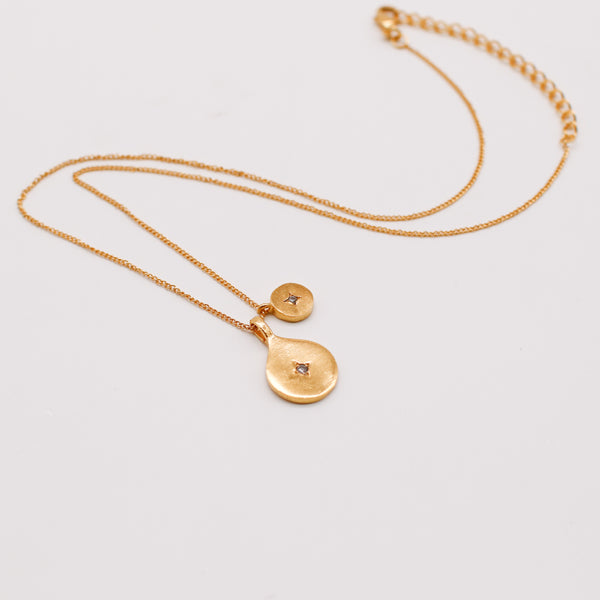 Double charm necklace