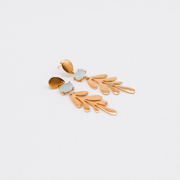 Drop leaf earrings