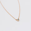 Mini single stone necklace