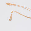 Mini single stone necklace