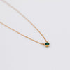 Mini single stone necklace